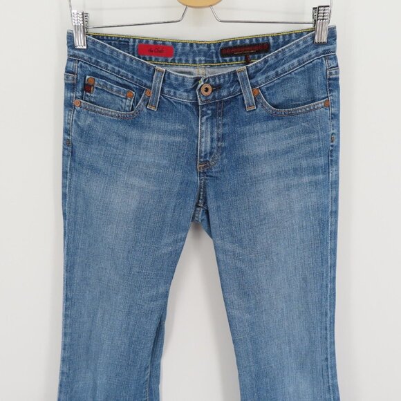 AG Adriano Goldschmied Womens 28 R The Club Bootcut Denim Jeans Cotton Blend - Picture 2 of 12